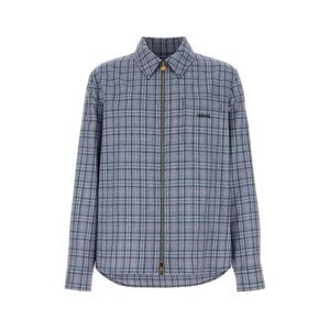 Versace Men Embroidered Wool Shirt